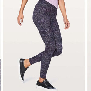 LULULEMON Wunder  Under Hi-Rise Tight 28" Crystalline Multi Size 2